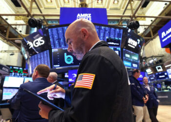 Stocks mixed with eyes on Mideast, dollar hit by Trump Fed comment
