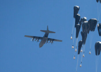 Food airdropped into Gaza as Israel says opening aid routes