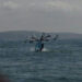 French inventor's water landing after failing to cross English Channel in 'airscooter'