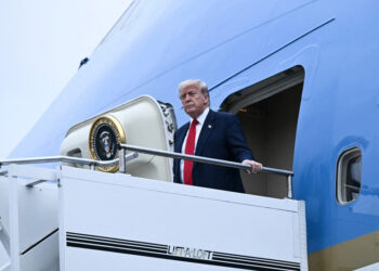 Trump plays golf in Scotland as protesters rally