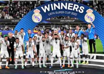 ريال مدريد بطل كأس السوبر الأوروبي 2022.