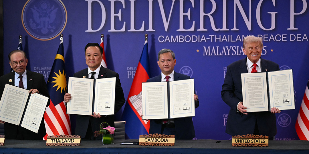 Trump co-signs Thailand-Cambodia ceasefire agreement