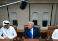 Trump meets Qatar emir, PM during stop en route to Asia