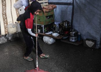 Drenched and displaced: Gazans living in tents face winter downpours