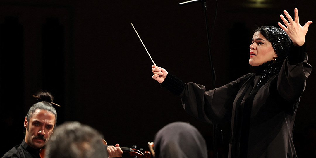 Iran's first woman orchestra conductor inspires
