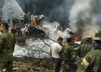 Colombian military aircraft crash Hercules 125 aboard - طائرة عسكرية كولومبية تحطم هركيولس 125 على متنها