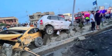 Kirkuk traffic accident cement truck fatalities injuries crash - حادث مروري كركوك شاحنة إسمنت 33 ضحية وفيات إصابات