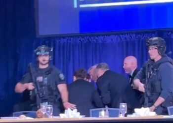 White House Correspondents Dinner shooting suspect arrest evacuated - حفل عشاء مراسلي البيت الأبيض إطلاق نار هجوم ترامب