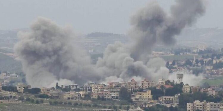 airstrikes and shelling in southern Lebanon - غارات وقصف على جنوب لبنان